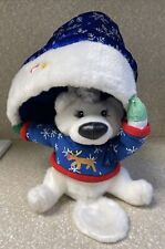 GEMMY DECK THE HALLS SINGING HAT PLUSH DOLL ELECTRONIC CHRISTMAS X-MAS HOLIDAY picture