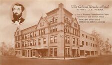 Postcard Pennsylvania Titusville Colonel Drake Hotel 1930s occupation 23-9744 picture