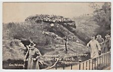 WWI Photo Postcard French Front Line General Pershing D'Esperey War Military picture