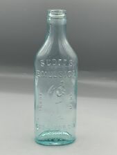 Vintage lt blue Bottle  - Scott’s Emulsion Cod Liver Oil with Lime & Soda picture