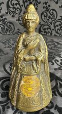 Vintage Brass Lady Bell PEERAGE *Rare* picture