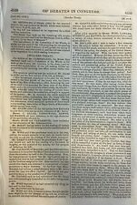 Debates of Congress 1836 Death of James Madison Cherokee Treaty picture