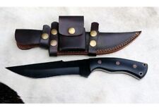 Custom Hand forged High Carbon 1095 Steel Full Tang Hunting Knife with Micarta  picture