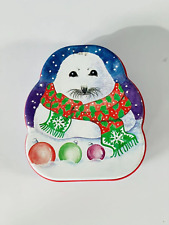 1996 Hershey's Milk Chocolate Container Holiday Tin Harp Seal 1st in Series picture