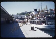 Mackinac Island Ship Boat People 35mm Slide 1950s Red Border Kodachrome picture