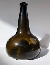 1700's Antique Horse Hoof Onion Bottle Bubbles Crude picture