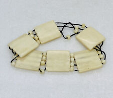 Vintage Alaskan Eskimo Inuit Bracelet Square Pieces 10” Native Art Decor C3 picture