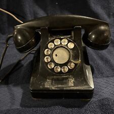 Vintage 1940'S Bell System Rotary Desk Phone Western Electric Telephone Black picture