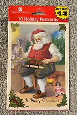 10 Vintage Santa Claus Christmas Holiday Postcards American Greetings SEALED picture