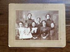 Early 1900's Cousins Well Dressed & Two Wearing Glasses Antique Vintage Photo picture
