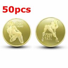 50pc Heads I get Tail Tails I get Head Adult Sexy Coins Good Lucky Gifts for Men picture
