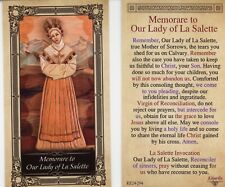 Memorare to Our Lady of La Salette - Glossy Paperstock Holy Card picture