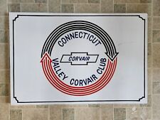 Vintage Connecticut Valley Corvair Club Hand Painted Metal Sign Car Chevrolet picture
