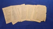 Old NYPD New York City Police Vintage Patrol Guide Misc Pages 1930 Antique Rules picture