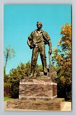 New Salem IL-Illinois, Abraham Lincoln Statue, Vintage Postcard picture