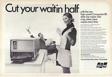 1967 SCM Coronastat 88 Desk-Top Copier Wait Time in Half Vintage Print Ad/Poster picture