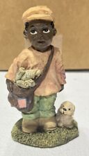 VTG Young’s Inc Treasures of the Heart Paper Boy Figurine - Resin - Preowned picture
