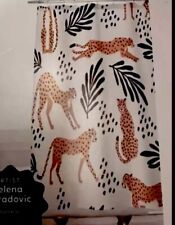 Society 6 Shower Curtain - Cheetah - BlueLela picture