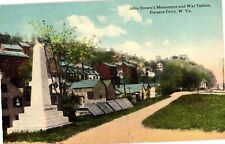 John Brown's Monument & War Tablets Harper's Ferry WV Divided Postcard c1910s picture