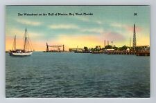 Key West FL-Florida, The Waterfall On The Gulf Of Mexico, Vintage Postcard picture