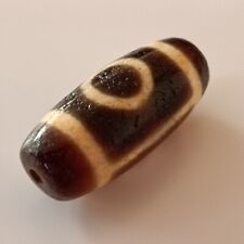 Ancient Indo Tibetan Himalayan Agate Dzi Old Bead With 2 Eyes Amulet No.1 picture