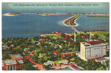 Clearwater Florida c1940 Ft. Harrison Hotel, beach, Causeway, replaced in 1950's picture