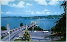 Postcard - The Lake Washington Floating Bridge - Seattle, Washington picture