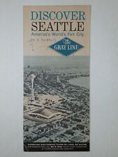 c.1960's Seattle Gray Line Worlds Fair Avis Vtg Tourist Pamphlet Booklet picture