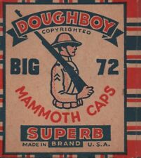 Doughboy Mammoth Superb Brand Caps Big 72 WWI Patriotic Advertising Soldier Full picture