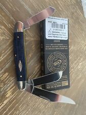 Case Knife Blue Denim Canvas Laminate Smooth Stockman (10347 SS) picture