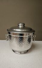 Vintage Nasco Hammered Aluminum Ice Bucket - Italy BB 501 picture