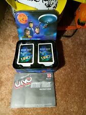 1999 Star Trek Special Edition Uno Card Game Mattel Tin, Complete, Pre-owned VTG picture