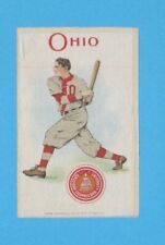 c1910s S22 Murad Cigarettes tobacco silk OHIO STATE UNIVERSITY Baseball Batter picture