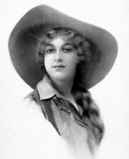 ANTIQUE 8X10 REPRODUCTION PHOTOGRAPH PRINT VERY PRETTY COWGIRL picture