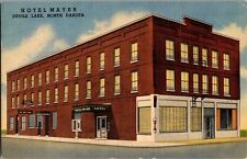 Hotel Mayer, Devils Lake ND Vintage Linen Postcard F70 picture