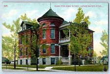 Cedar Rapids Iowa IA Postcard Home For Aged Women Exterior Building 1910 Vintage picture