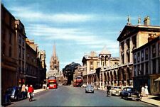 Vtg The High Street Oxford England College & University, United Kingdom Postcard picture