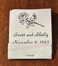 Vintage Matchbook Scott Shelly November 9 1985 Wedding Anniversary Celebration picture