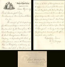 State of New Jersey Letter and Cover - Miscellaneous picture