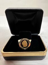 John Deere Employee Service Award Men's 10K Gold Ring with Diamond picture