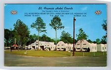 Mobile AL-Alabama, St Francis Hotel Courts, Advertising Vintage Postcard picture