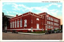 Vtg Chambersburg Pennsylvania PA High School 1930s Unused Postcard picture