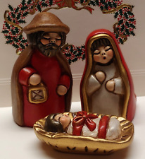 Thun Nativity Holy Family Joseph Mary Baby Jesus Figurines Bozen Italy picture