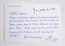 L.A.S. Jean-Paul Caracalla (1921-2019) writer - autograph letter picture