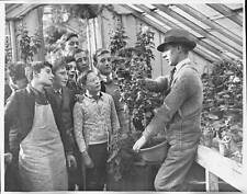 Schoolboys Attend A Lesson In Horticulture 1900S Old Photo picture