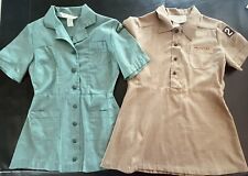 REDUCED Vintage 1970’s BROWNIE andJUNIOR Girl Scout UNIFORM DRESS picture