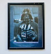 1980s Star Wars Darth Vader Framed “Don’t Underestimate The Power of Dark Side” picture