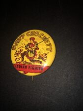 Vintage 1950’s Davy Crockett, Indian Fighter pin 1-5/8