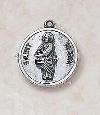 Elegant Patron Saint Mark Sterling Medal Size .75 in H comes with 24 in Chain picture
