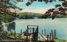 KIAMESHA LAKE IN SULLIVAN COUNTY NY VINTAGE POSTCARD 101222 R picture